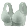 thumbnail image 1 of Wireless Bras for Women, Xunlbb Woman's Printing Thin Style Ventilate Large Size Bra Without Steel Rim(Green,38/85), 1 of 5