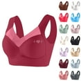 thumbnail image 1 of Wireless Bras for Women - Zen Chic Seamless Padded Push Up Bra, Smoothing Back Fat Full Coverage No Underwire Comfortable Everyday Bras Gray 38, 1 of 6