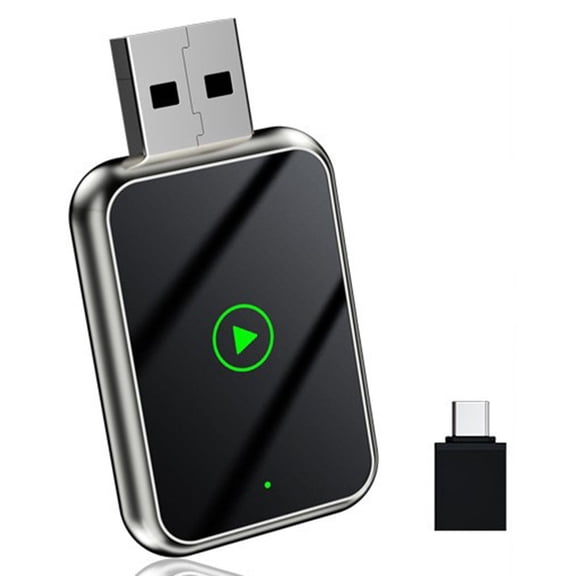 Wireless For CARPLAY Adapter For Android Auto, USB Dongle Converter Box For OEM Wired For CARPLAY To Wireless, For SMART Chip Auto Connect For IOS 12+ And 800+ Car Models From 2017 For