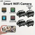 thumbnail image 1 of Wireless Camera, Mini Nanny Cam Smart Home, Small Indoor Outdoor Camera with Remote View, Compatible with Android and iOS, Baby, Pet Monitor(4PCS), 1 of 6