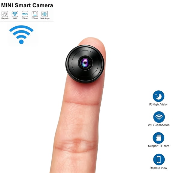 Wireless Camera, Portable Home WiFi Indoor And Outdoor Monitoring System with Night Vision Function for Remote Monitoring Via Mobile App