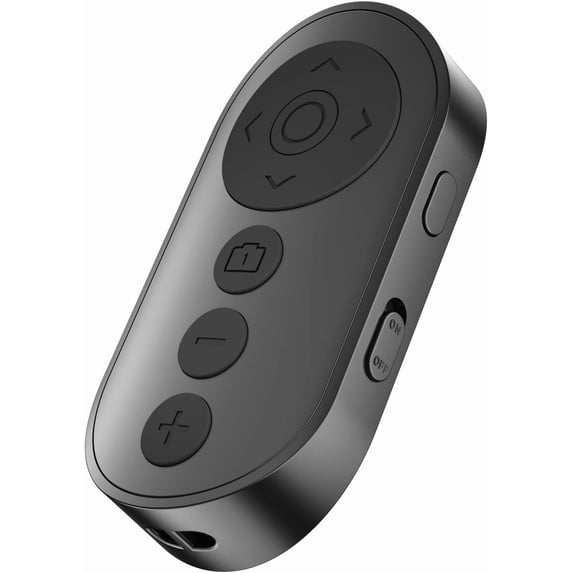 Wireless Camera Remote Control with Zoom for iPhone & Android, Bluetooth Camera Remote Shutter with Front/Rear Camera Switch for Photo & Video, Smartphone Bluetooth Clicker for TikTok.