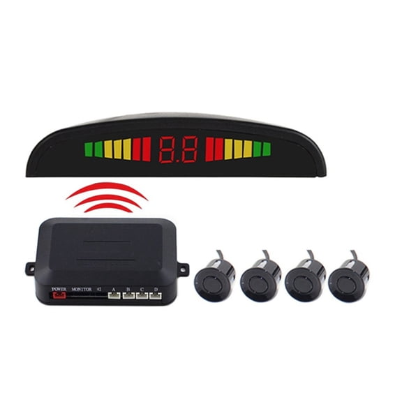 Wireless Car Auto Parktronic LED Parking Sensor with 4 Sensors Reverse Backup Car Parking Radar Monitor Detector System