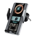 thumbnail image 1 of Wireless Car Charger, 3 in 1 Auto-Sensing Adjustable Long Arm Dashboard Bracket, Over-Voltage, Over-Temperature Protection, for iPhone 16 15 14, Samsung S23 etc, 1 of 12