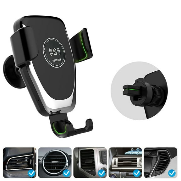 Wireless Car Charger, AFFLUX 15W/10W/7.5W Qi Car Charger Fast Charging Auto Clamping Car Wireless Charger Air Vent Car Phone Holder Mount, Compatible with iPhone 14/13/12/12 Pro Max/12 Mini/11