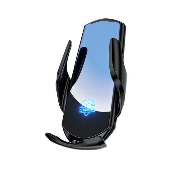 Wireless Car Charger,Fast Wireless Charger Wireless Charger Stand 15W Fast Charging Intelligent Induction Phone Holder,Electronic Control Telescoping,Fit for All Smartphones,Black