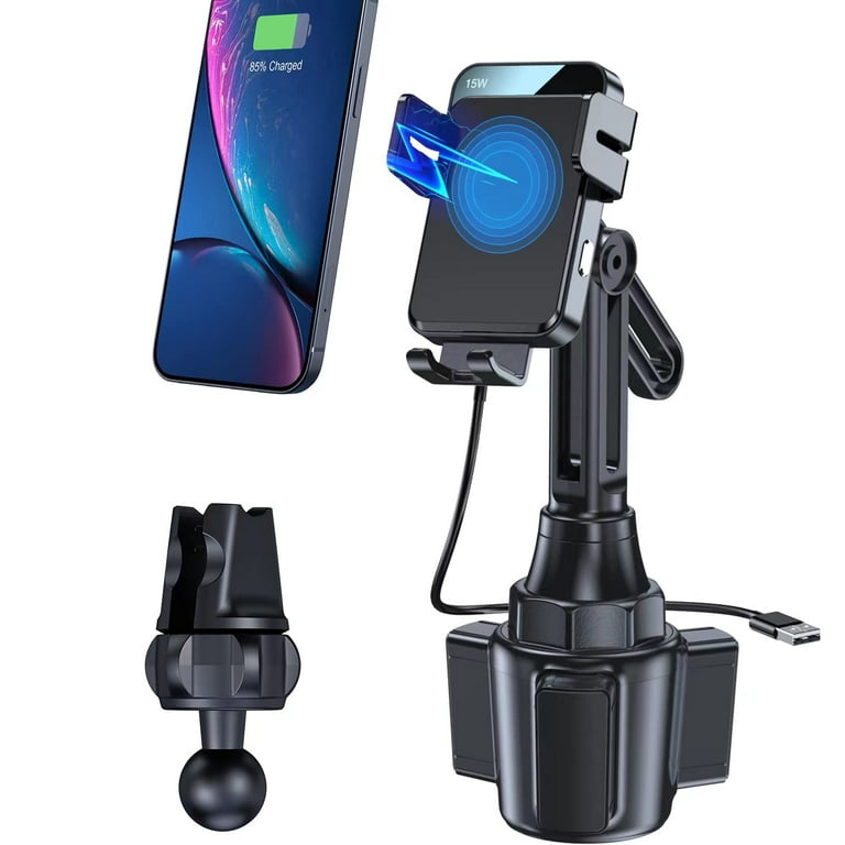 Wireless Car Charger GP27 15W10W75W Cup Holder Phone Mount Auto Clamping  Fast Charging Car Mount Air Vent Phone Holder for iPhone 15141312  pro1211XSX88 Samsung S23S22S10S9S8 etc 