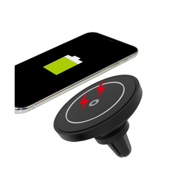 Wireless Car Charger Magnetic Air Vent Mount Holder Compatible For iPhone, Samsung, Moto, Sony, Google Nexus, LG, Blackberry Qi Wireless enabled compliant models