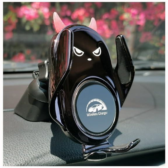 Car Phone Mount Wireless Charger, Auto Clamping, Air Vent Dashboard for iPhone Samsung Andriod Phone