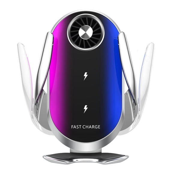 Wireless Car Charger Phone Holder,15W Fast Charging Car Charger, Auto Clamping Car Vent Car Phone Holder for Smartphone