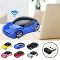 thumbnail image 1 of Wireless Car Shaped Mice for Laptop, Car Mouse for Computer, PC, Mini Cute Mouse with 2.4Ghz USB Receiver, 3D, 1200DPI, Silent Clicks, LED Headlights, 1 of 8