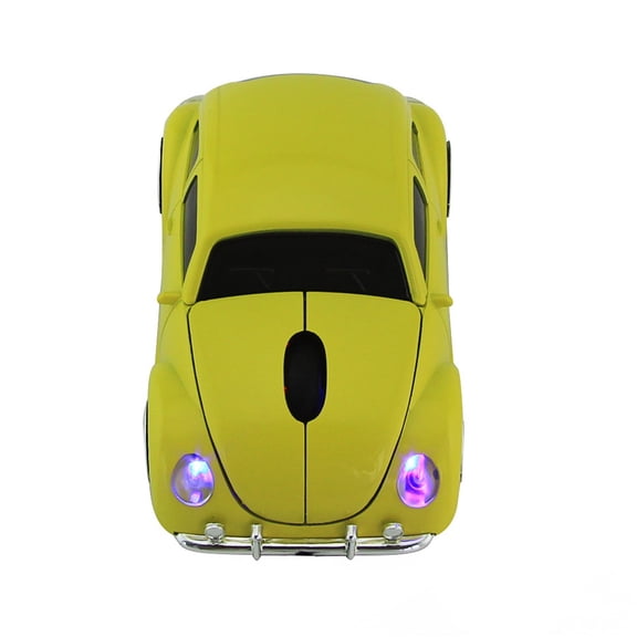 Wireless Car Shaped Mouse 2.4ghz with Usb Receiver Comfortable Grip for Pc Laptop Desktop Mac Windows Computer Office Home Work Travel Portable Use for Chromebook Notebook