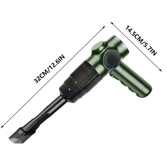 Wireless Car Vacuum Cleaner Handheld Portable Vacuum Cleaner, 120W Rechargeable Strong Suction Cleaning Device Multi Nozzle Washable Filter Lightweight Compact Design Car Vacuum Cleaner