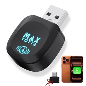2026 Upgraded Wireless CarPlay Adapter for iPhone - Tri-Band WiFi Tech, No Lag, Auto-Connect, Plug & Play for iOS 10+ & Factory Wired CarPlay Cars