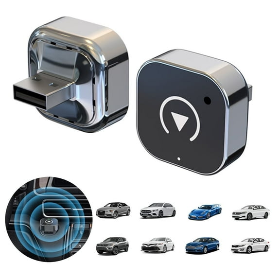 Wireless CarPlay Adapter Upgrade Wired CarPlay to Wireless, Mini USB Design for Cars with Built-in Wired Apple CarPlay Plug and Play Easy Use Fast Stable Connection Car Play for iPhone