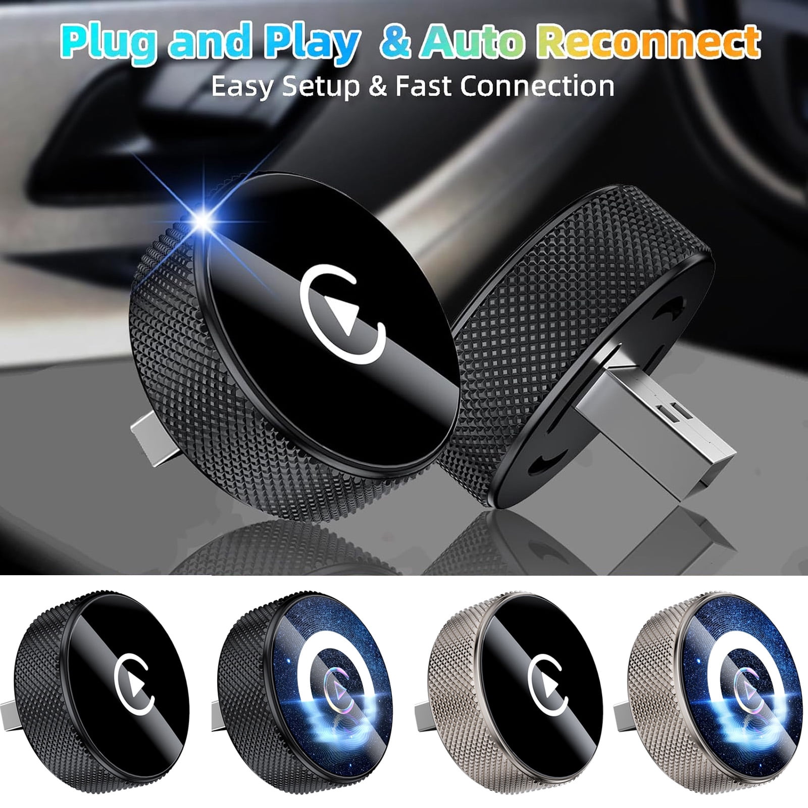 Wireless CarPlay Adapter, 2026 Upgraded Wired to Wireless for Apple ...