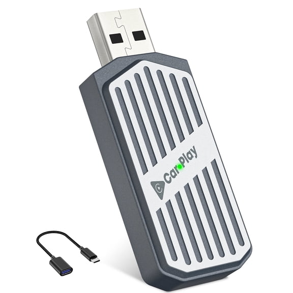 Wireless CarPlay Adapter 2026 for iPhone & Android Auto, Mini 2-in-1  Convert Wired to Wireless Car Play Dongle, USB/Type-C Plug & Play, Fast Auto Connect, for Apple iOS 8+, Android 10+