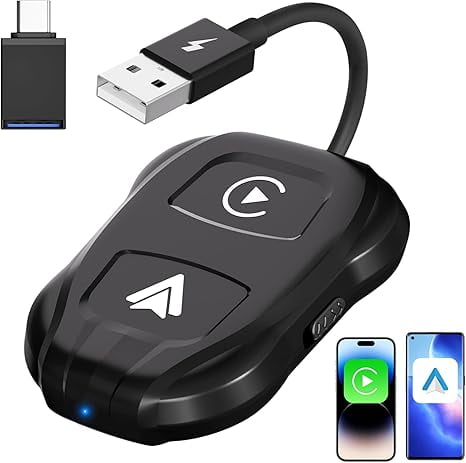 Wireless CarPlay Adapter for Android, USB Bluetooth Wireless CarPlay ...