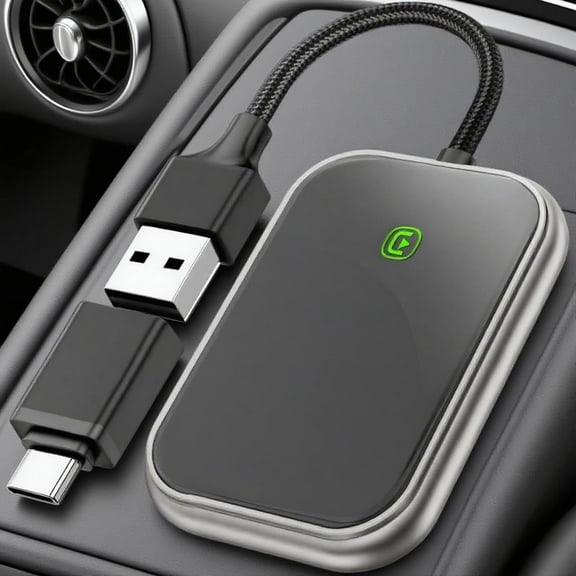 Wireless CarPlay Adapter for Apple iPhone - Stable Transmission, No Delay | Convert Wired to Wireless, Plug & Play | Compatible with Cars Since 2016 & iOS10+ iPhones, Black