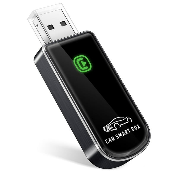 Wireless CarPlay Adapter for Apple iPhone iOS 10+ & Cars from 2015+, Mini Edition, Convert Factory Wired to Wireless CarPlay Dongle Plug & Play GPS Digital Media Receiver (Brushed Cobalt Blue)