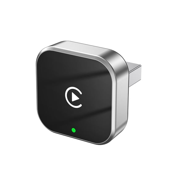 Wireless CarPlay Adapter, Mini Plug & Play USB/USB-C Dongle Converts Wired to Wireless CarPlay for iPhone, Fast Auto-Connect for Driving Commute, Compatible with Factory Wired CarPlay Vehicles