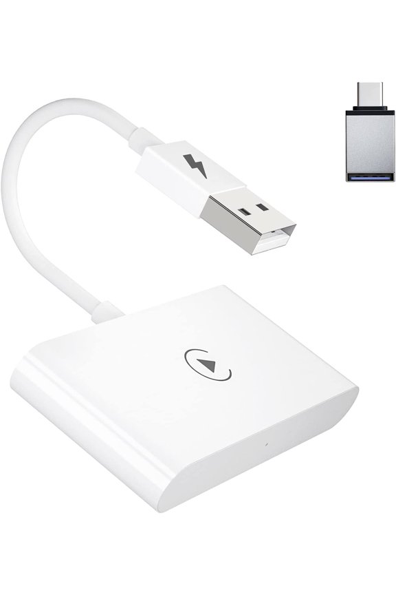 Wireless CarPlay Adapter,Wireless Carplay Dongle,Plug & Play 5GHz WiFi Online Update,Low Latency,Easy to Install,Support Newest iOS 16