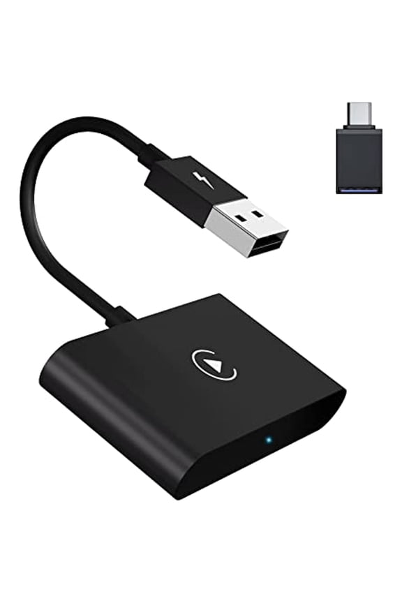 Wireless CarPlay Adapter,Wireless Carplay Dongle,Plug & Play 5GHz WiFi Online Update,Low Latency,Easy to Install,Support Newest iOS 16