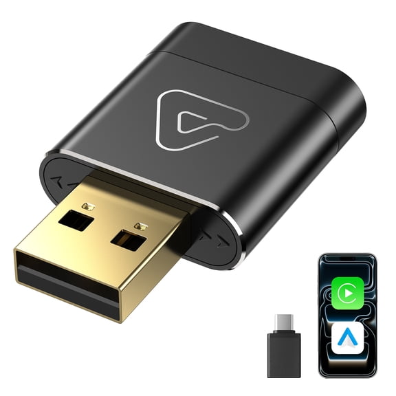 Wireless CarPlay Adapter for Apple Daily Commute, Wired to Wireless