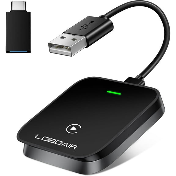 Wireless CarPlay Adapter for Factory-Wired CarPlay Adapter Converts Wired to Wireless Fits Cars,Black