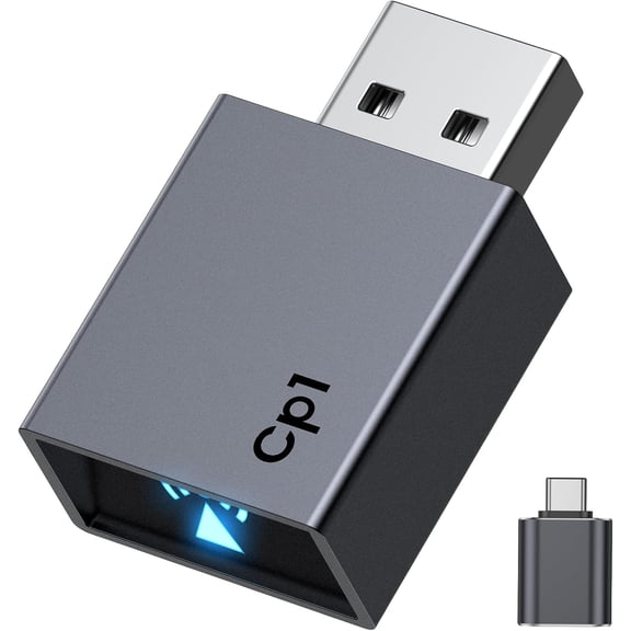 Wireless CarPlay Adapter for iPhone[2026 Upgrade]Convert Wired to Mini Bluetooth Car Play Adapter, Plug and Stable Connection Compatible Cars from 2016 & iOS 10+,USB A/Type C