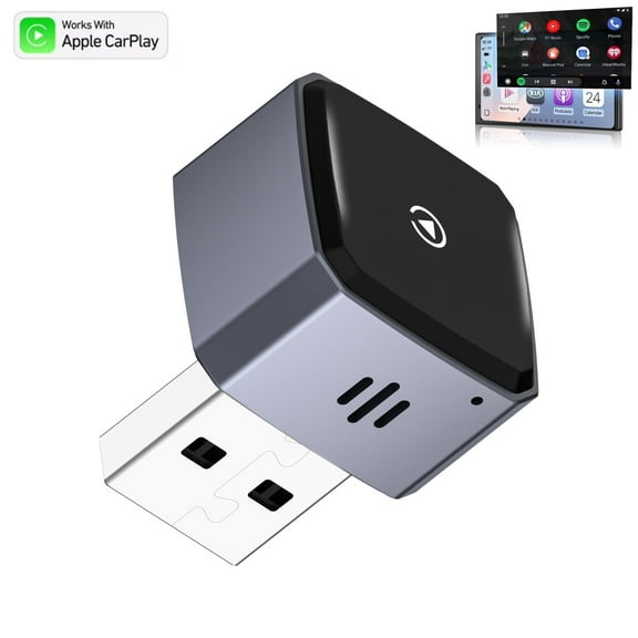 Wireless CarPlay Adapter for iPhone 2026 Upgrade, Mini USB Desgin Car Play Convert Wired to Wireless, Stable Connection CarPlay for iOS 10+ and Cars 2016+, Plug and Play, No Delay