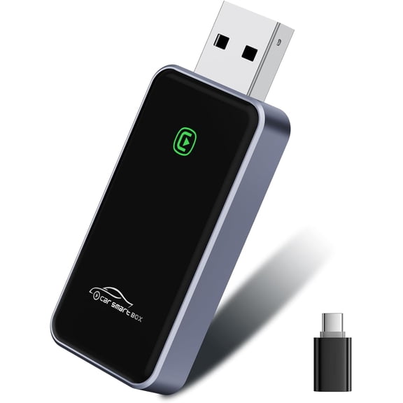 Wireless CarPlay Adapter for iPhone 6 , CarPlay Dongle Converts Wired to Wireless Carplay, Plug & Play Mini Size CarPlay Adapter Compatible with iOS 10 , Bluetooth 2.4GHz and Wi-Fi 2.4 5.8GHz