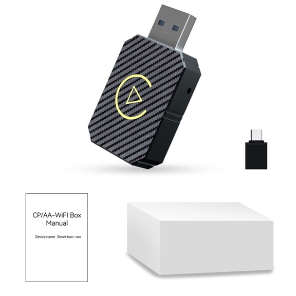 KORBROS Wireless CarPlay Adapter 2 in 1 for iPhone & Android Bluetooth Connection 1 Pack