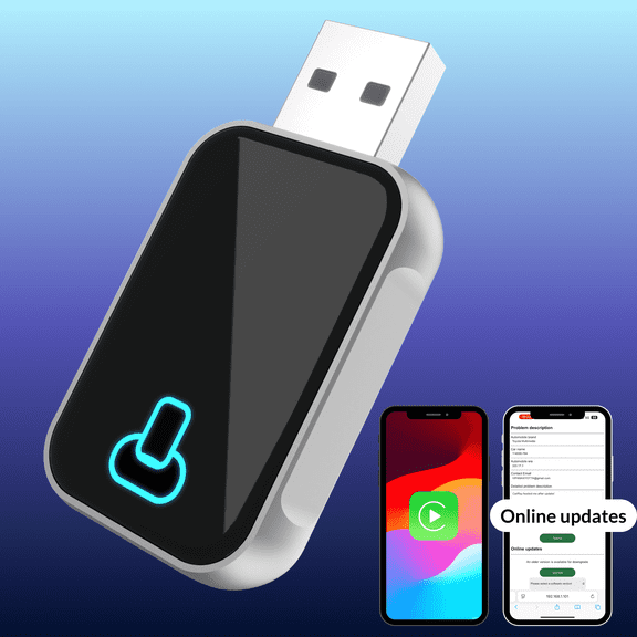 2026 Wireless CarPlay Adapter for iPhone - Aluminum Cooling, No Delay, Stable Connection, Plug & Play for Wired CarPlay, Fast Auto-Connect, Low Latency