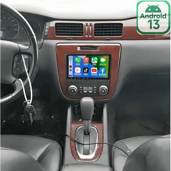 Wireless CarPlay Android Auto Car Stereo For Chevrolet Impala 2006-2013, 8-inch Android 13 GPS Navigation Radio with 2+32GB, IPS Touchscreen, Retains SWC & Mirror Link