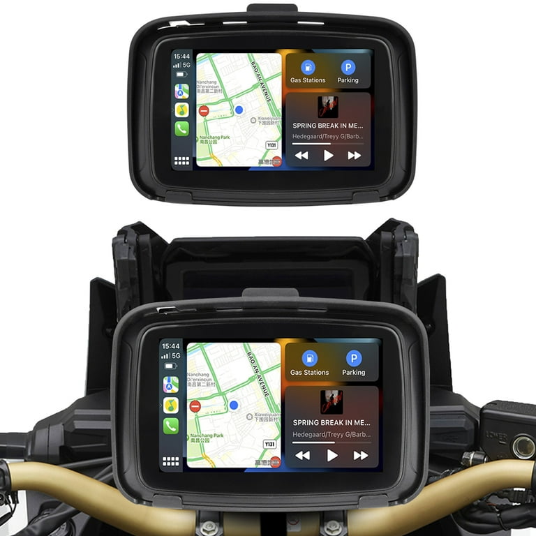 motorcycle player5-inch portable LCD screen Support for Wireless  Carplay&Wireless Android Auto IPX7 Waterproof on AliExpress