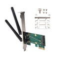 thumbnail image 1 of Wireless Card WiFi Mini PCI-E Express to PCI-E Adapter with 2 Antenna External for PC, 1 of 10