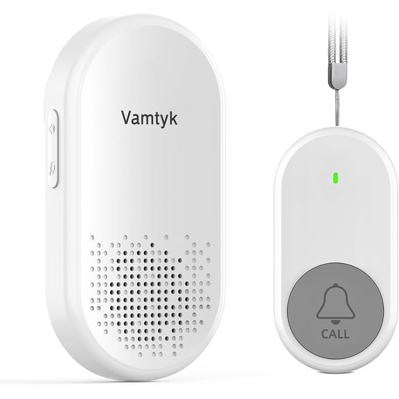 Wireless Caregiver Pager Call Button for Seniors/Elderly at Home Panic Button Helper Tool for Elderly SOS Alert Nurse Calling Elderly Fall Help Life Alert System - Patient/Disabled Monitoring at Home