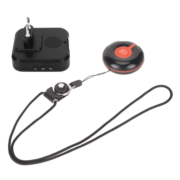 Wireless Caregiver Pager Panic SOS Button Alert Alarm System for Seniors Elder Care Home Safety Device 100-240V EU Plug Emergency Call Device