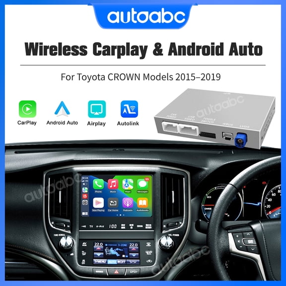 Wireless Carplay Android Auto High Configuration Module adapter for Toyota CROWN 2015-2019