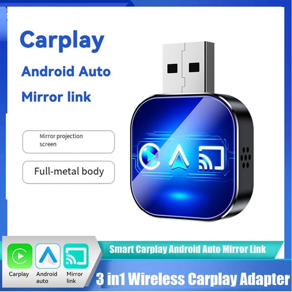 Wireless Carplay Mirror Link Carplay Android Auto USB Dongle Adapter Smart AI Box Wired Carplay to Wireless A