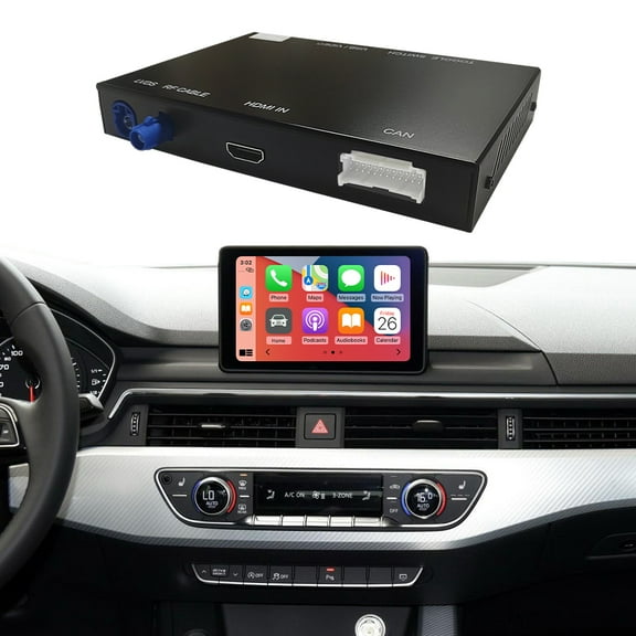 Wireless Carplay Retrofit Kit for Audi A3/A4/A5/Q2/Q5/Q7 2014-2019 with 7 Inch OEM Screen Android Auto Mirrorlink Siri