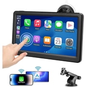 Wireless Carplay Screen for Car, 7 HD Touch Screen Portable Car Stereo for Carplay & Android Auto, Pantalla para Carros with Bluetooth, AUX, FM Transmitter, Voice Control