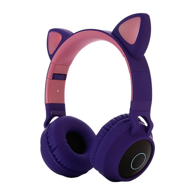 Wireless cat ear headphones with mic hotsell