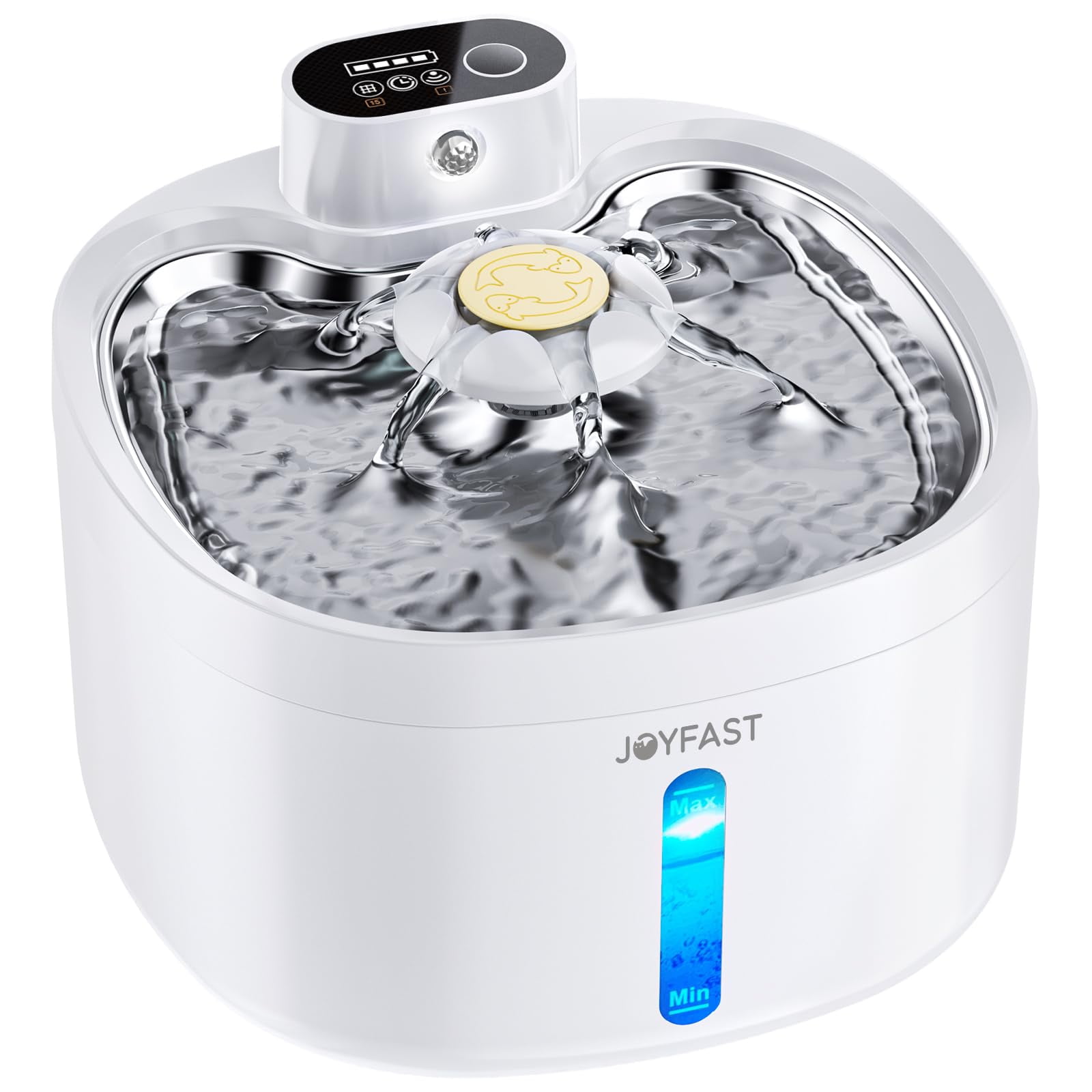 Wireless Cat Water Fountain, 88oz / 2.6L Cat Fountain Battery Operated, Cordless Pet Water