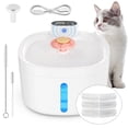 thumbnail image 1 of Automatic Cat Water Fountain, 89oz/ 2.6L Pet Drinking Fountain with Motion Sensor – Wireless & Rechargeable, 3 Modes, w/ 3 Filters & Water Level Window, 1 of 7