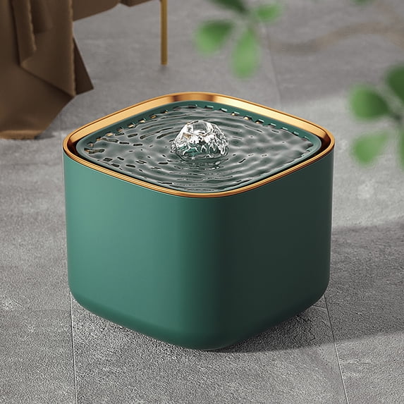 Wireless Cat Water Fountain, Battery Operated Cat Fountain Stainless Steel with Water Level Window, 3 Work Modes, Cordless Pet Water Fountain for Cats, Dogs, Pets, Inside
