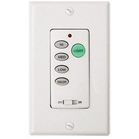 Wireless Ceiling Fan Wall Control Kit - White