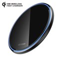 thumbnail image 1 of Wireless Charger 10W Wireless Fast Charging Pad for Samsung S6/S7/S8/Note 9/Note 8, LG NEXUS5-No AC Adapter(Black), 1 of 8