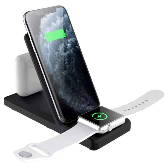 Wireless Charger 15W Fast for Motorola Moto G Stylus 5G (2024)/G Stylus 5G (2025) - Folding Stand 2-Coils Charging Pad Slim